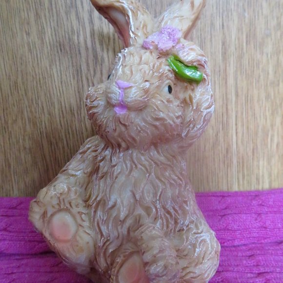 Pair Cute BUNNIES Ceramic Easter Vintage (K408) - Picture 5 of 7